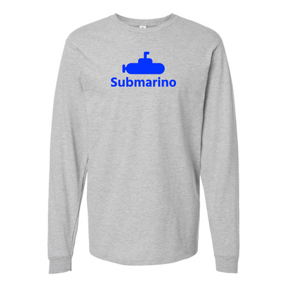 Men's Submarino Logo Cotton Long Sleeve T-Shirt