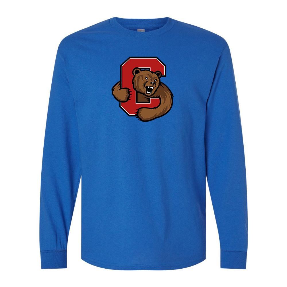 Men's Cornell Big Red Gildan Heavy Cotton Long Sleeve T-Shirt