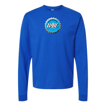 Men's Wit Beverage Company Logo Cotton Long Sleeve T-Shirt