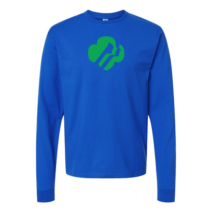 Men's Girl Scouts Logo Cotton Long Sleeve T-Shirt