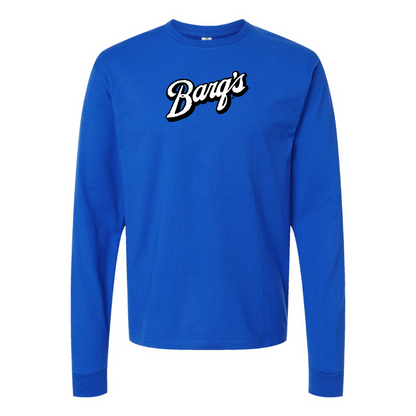 Men's Barqs Logo Cotton Long Sleeve T-Shirt