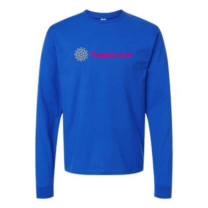 Men's Tupperware Logo Cotton Long Sleeve T-Shirt