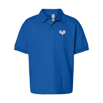 Youth  CSU Buccaneers   Gildan Dry Blend Jersey Polo