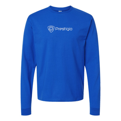 Men's Prestigio Logo Cotton Long Sleeve T-Shirt