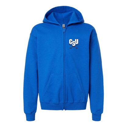 Youth  CSU Buccaneers   Gildan Heavy Blend Full Zip Hooded Sweatshirt