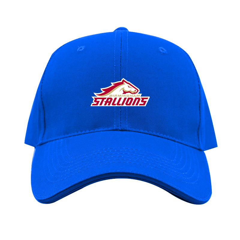 Birmingham Stallions Logo  Dad Baseball Cap Hat