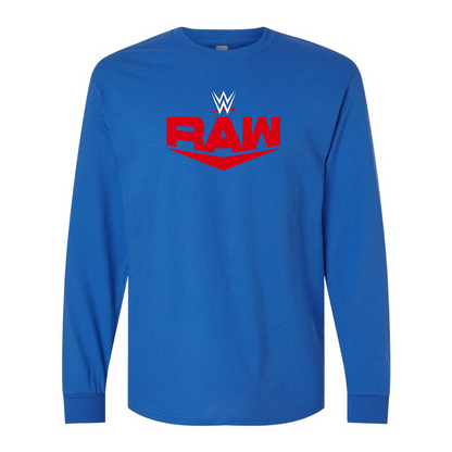 Men's  WWE Raw  Gildan Heavy Cotton Long Sleeve T-Shirt