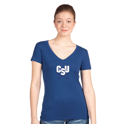 Women's CSU Buccaneers   Next Level V-Neck T-Shirt