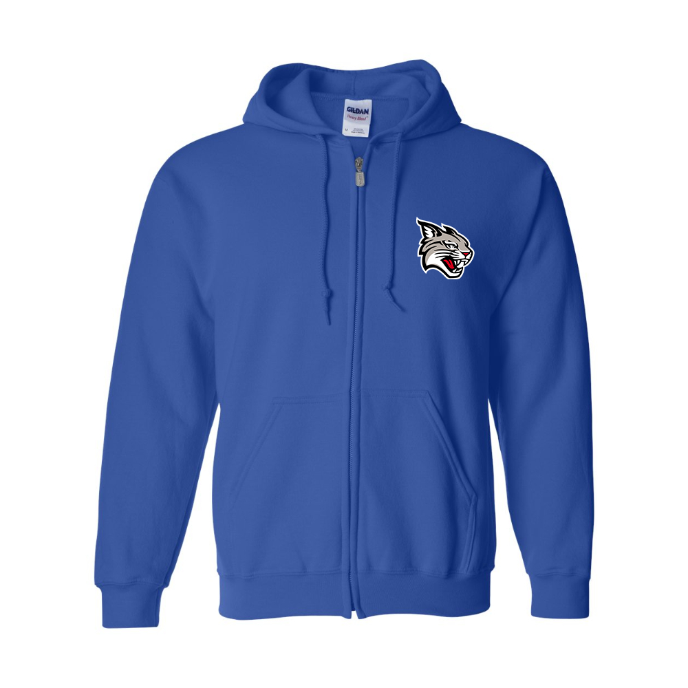 Men's  Davidson Wildcats Gildan  Heavy Blend Full Zip Hooded Sweatshirt