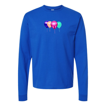 Men's Balloon-Emojis Logo Cotton Long Sleeve T-Shirt