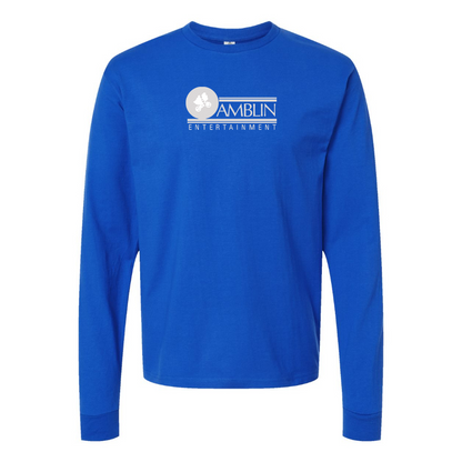 Men's Amblin Entertainment Logo Cotton Long Sleeve T-Shirt