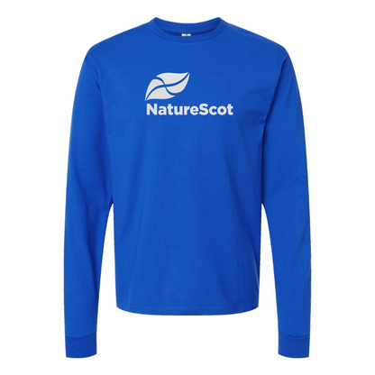 Men's Nature Scot  Logo Cotton Long Sleeve T-Shirt