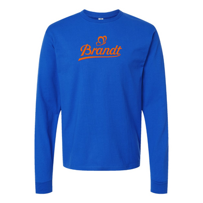 Men's Brandt Zwieback  Logo Cotton Long Sleeve T-Shirt