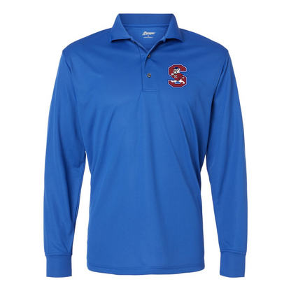 Men's South Carolina State Bulldogs Logo Paragon Prescott Long Sleeve Polo
