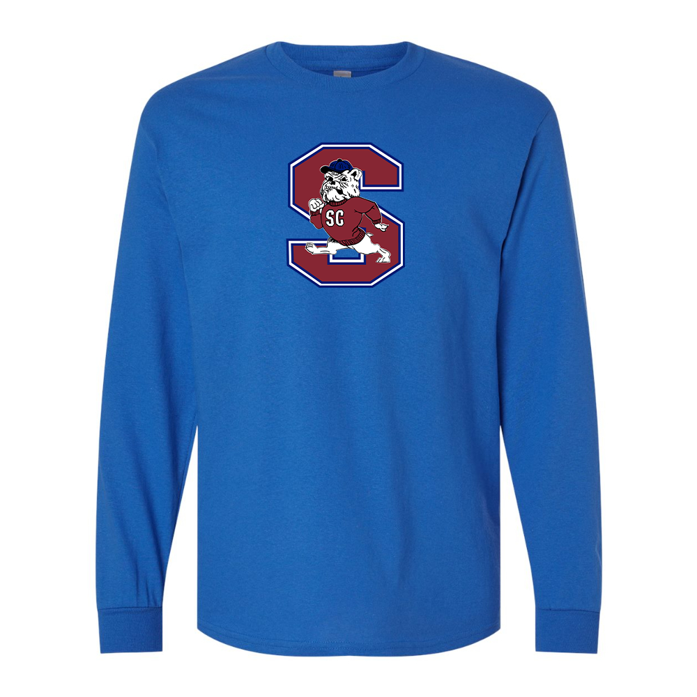 Men's South Carolina State Bulldogs Logo Gildan Heavy Cotton Long Sleeve T-Shirt
