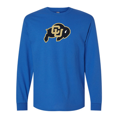 Men's Colorado Buffaloes  Gildan Heavy Cotton Long Sleeve T-Shirt