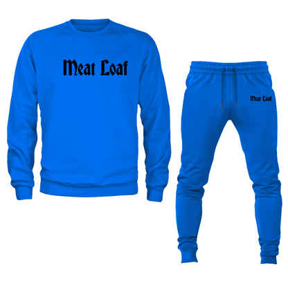 Men's Meat Loaf Crewneck Sweatshirt Joggers Suit