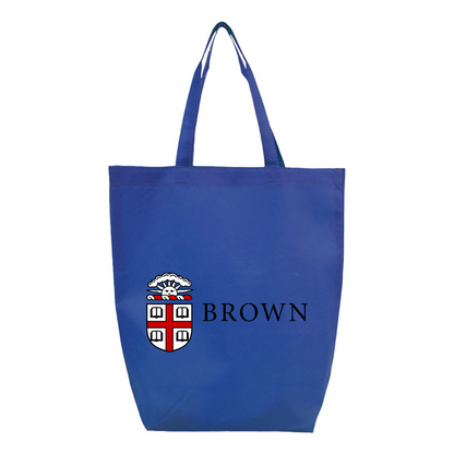 Brown University Q-Tees Non-Woven Gusset Bottom Tote