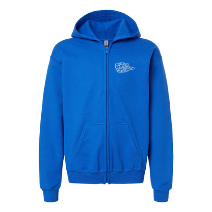 Youth Creedence Clearwater Revival Gildan Heavy Blend Full Zip Hooded Sweatshirt