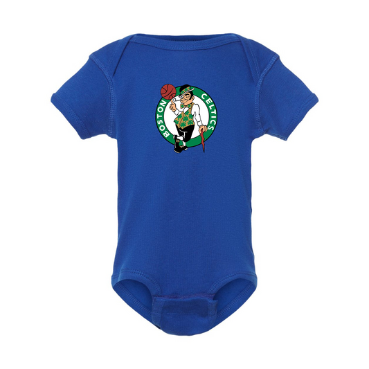 Boston Celtics Logo Rabbit Skins Infant Baby Rib Bodysuit