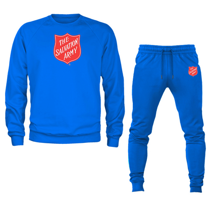 Men's   The Salvation Army  Crewneck Sweatshirt Joggers Suit