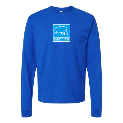 Men's Energy Star Logo Cotton Long Sleeve T-Shirt