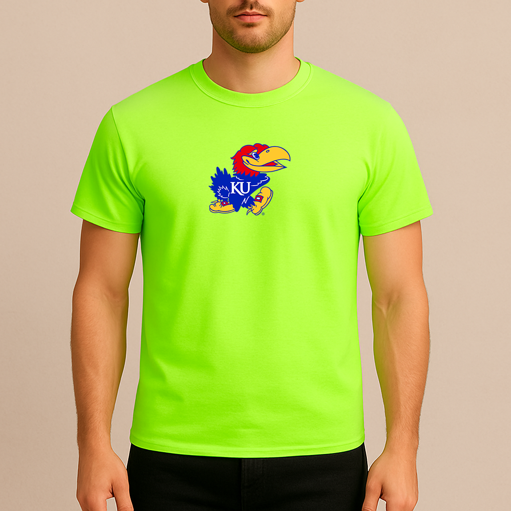 Men's Kansas Jayhawks Logo Cotton T-Shirt