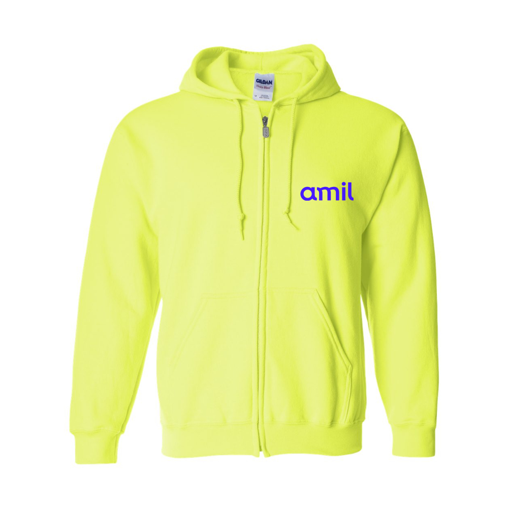 Men's  Amil  Gildan  Heavy Blend Full Zip Hooded Sweatshirt