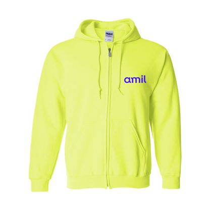Men's  Amil  Gildan  Heavy Blend Full Zip Hooded Sweatshirt