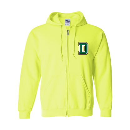 Men's Dartmouth Big Green  Gildan  Heavy Blend Full Zip Hooded Sweatshirt