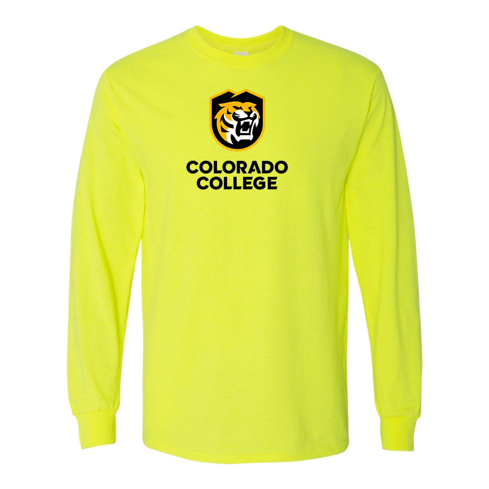 Men's  Colorado College Tigers Gildan Heavy Cotton Long Sleeve T-Shirt