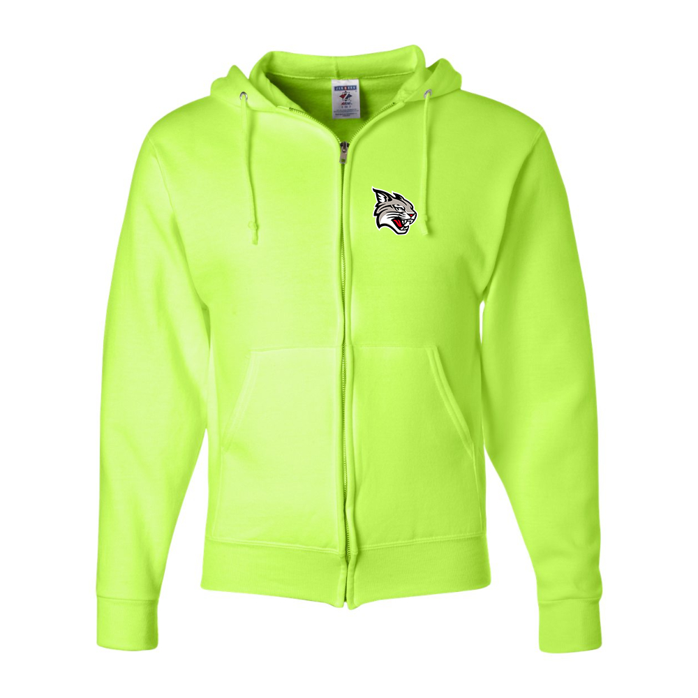 Men's Davidson Wildcats JERZEES NuBlend Full-Zip Hooded Sweatshirt