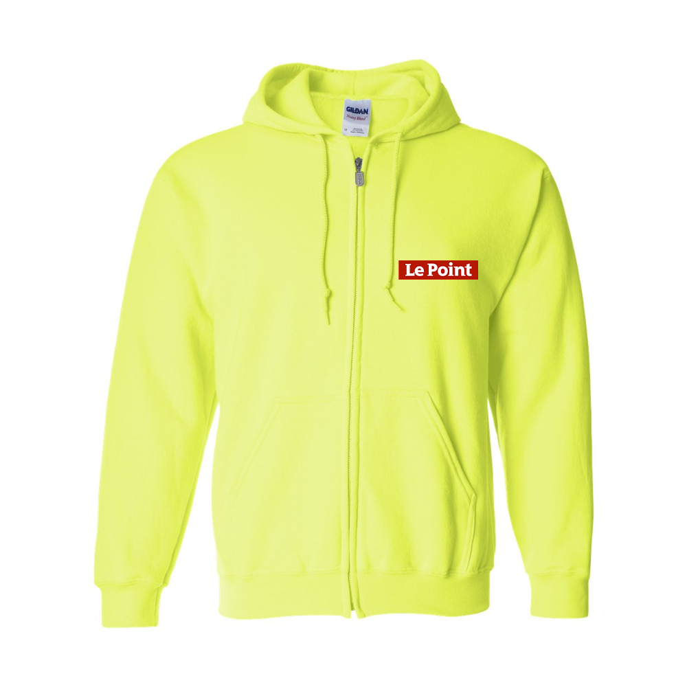 Men's Le Point Gildan  Heavy Blend Full Zip Hooded Sweatshirt