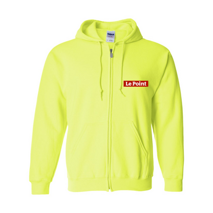 Men's Le Point Gildan  Heavy Blend Full Zip Hooded Sweatshirt