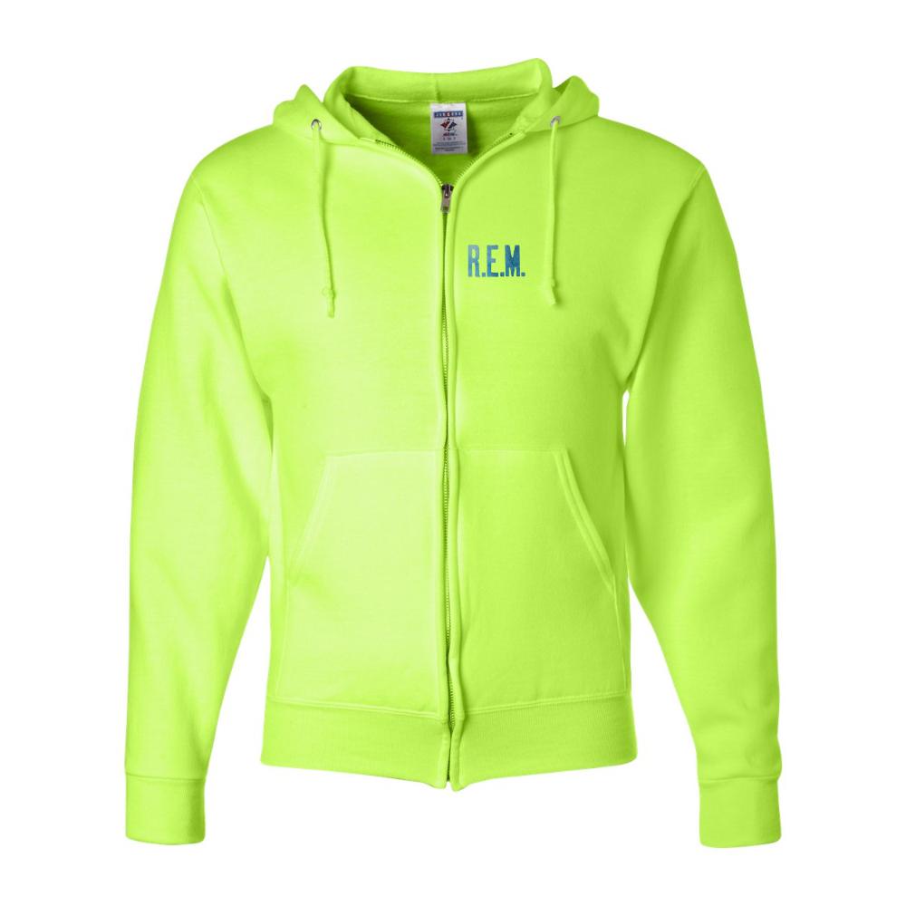 Men's R.E.M. Blue JERZEES NuBlend Full-Zip Hooded Sweatshirt