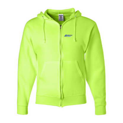 Men's Delaware Blue Hens  JERZEES NuBlend Full-Zip Hooded Sweatshirt