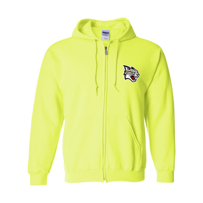 Men's  Davidson Wildcats Gildan  Heavy Blend Full Zip Hooded Sweatshirt