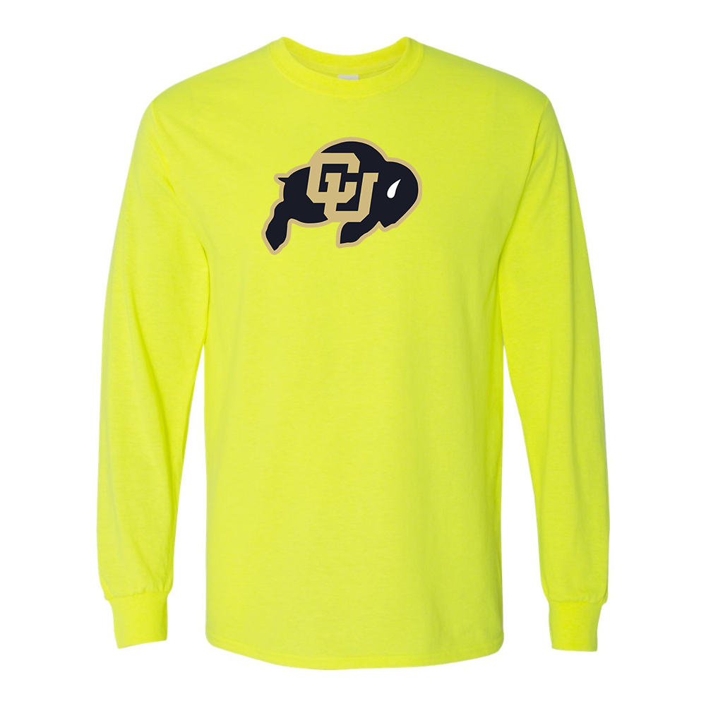 Men's Colorado Buffaloes  Gildan Heavy Cotton Long Sleeve T-Shirt