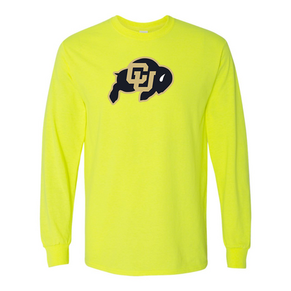 Men's Colorado Buffaloes  Gildan Heavy Cotton Long Sleeve T-Shirt