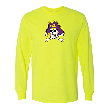 Men's East Carolina Pirates Gildan Heavy Cotton Long Sleeve T-Shirt