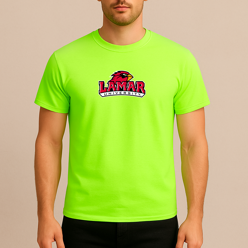 Men's Lamar Cardinals Logo Cotton T-Shirt