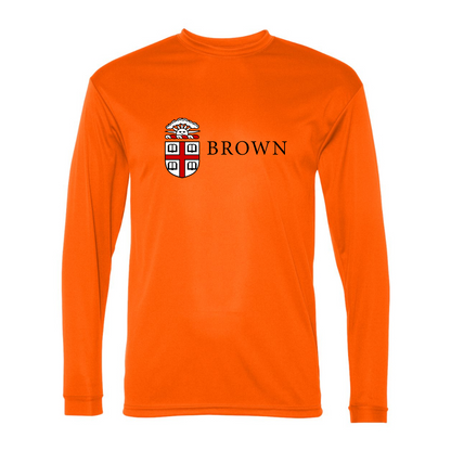 Men's Brown University  Performance Long Sleeve T-Shirt