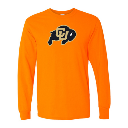 Men's Colorado Buffaloes  Gildan Heavy Cotton Long Sleeve T-Shirt
