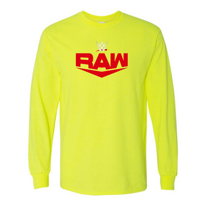 Men's  WWE Raw  Gildan Heavy Cotton Long Sleeve T-Shirt