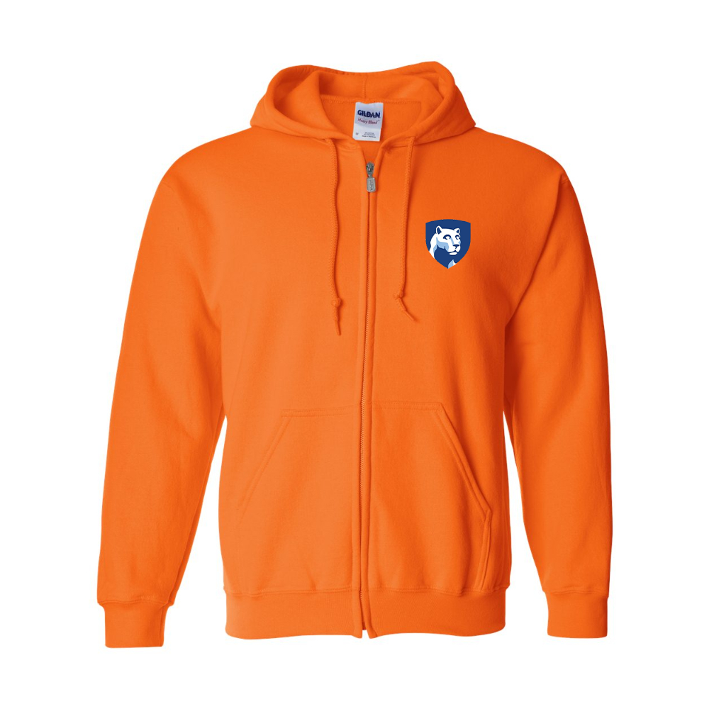 Men's Penn State Symbol Gildan  Heavy Blend Full Zip Hooded Sweatshirt