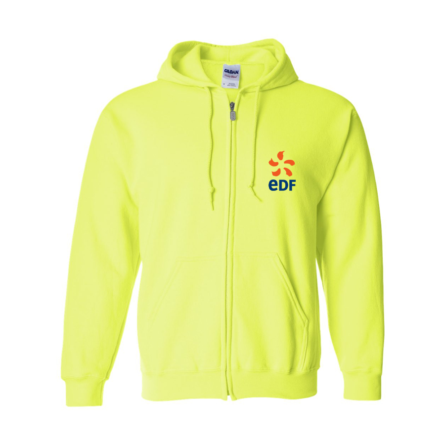 Men's Edf Gildan  Heavy Blend Full Zip Hooded Sweatshirt