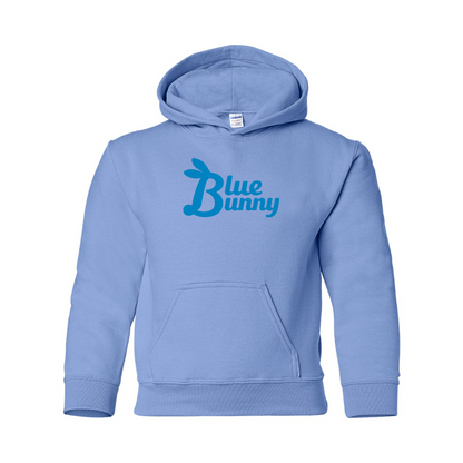 Youth Blue Bunny  Logo Pullover Hoodie