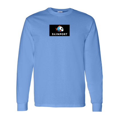 Men's Skinport Logo Cotton Long Sleeve T-Shirt