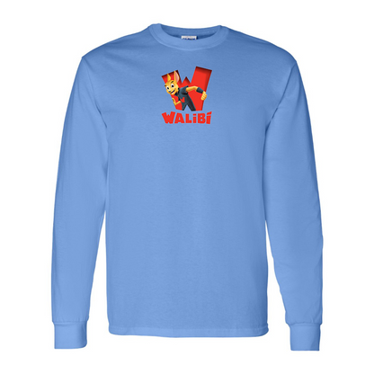 Men's Walibi Logo Cotton Long Sleeve T-Shirt