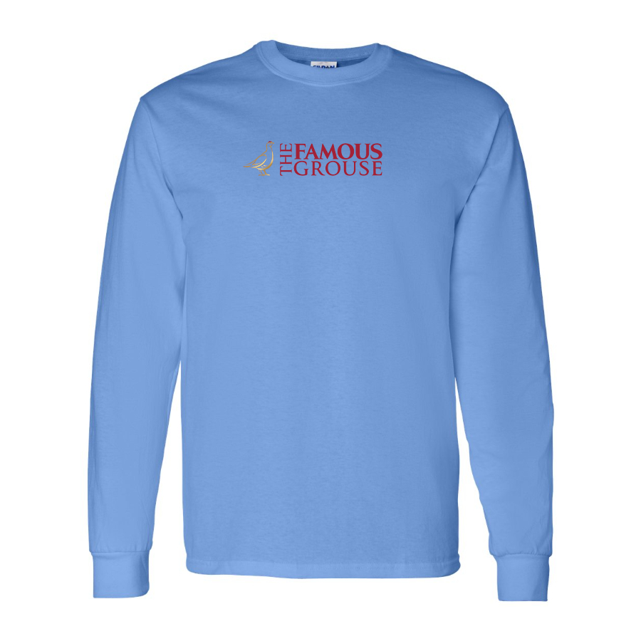 Men's Famous Grouse Logo Cotton Long Sleeve T-Shirt